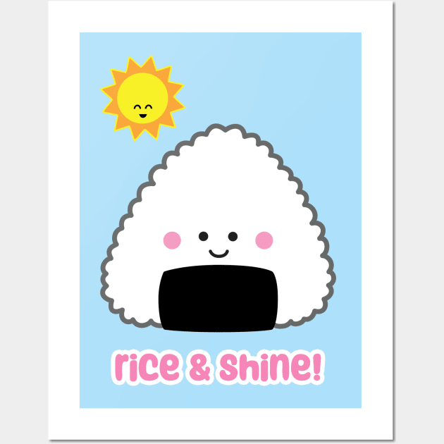 Rice and Shine Onigiri | by queenie's cards Wall Art by queenie's cards